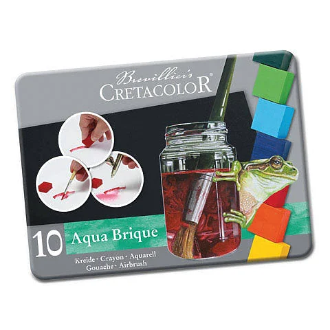 Aqua Brique Watercolor Block Tin Set