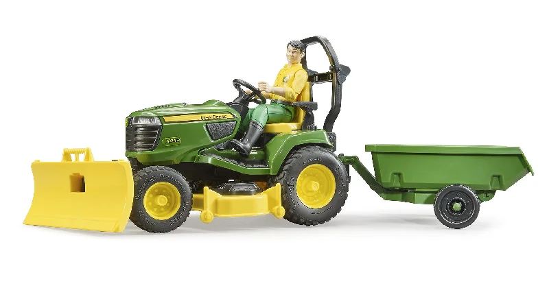 bruder BWorld John Deere Rasentraktor mit Anhänger