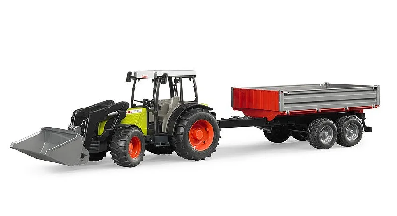 bruder CLAAS Nectis 267 F mit Kippanhänger