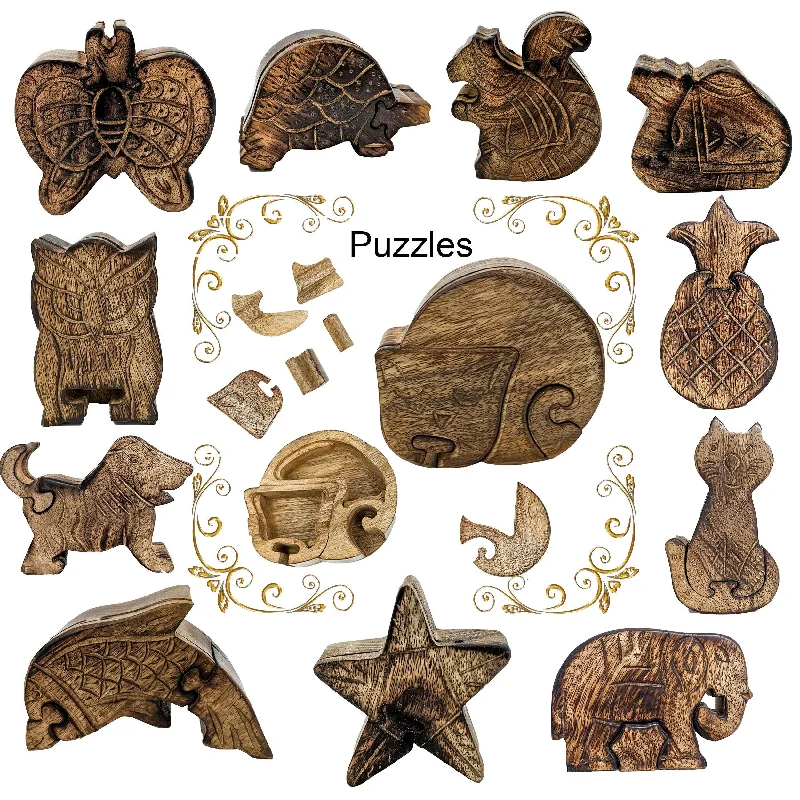 Handcrafted Wooden Animals Puzzle