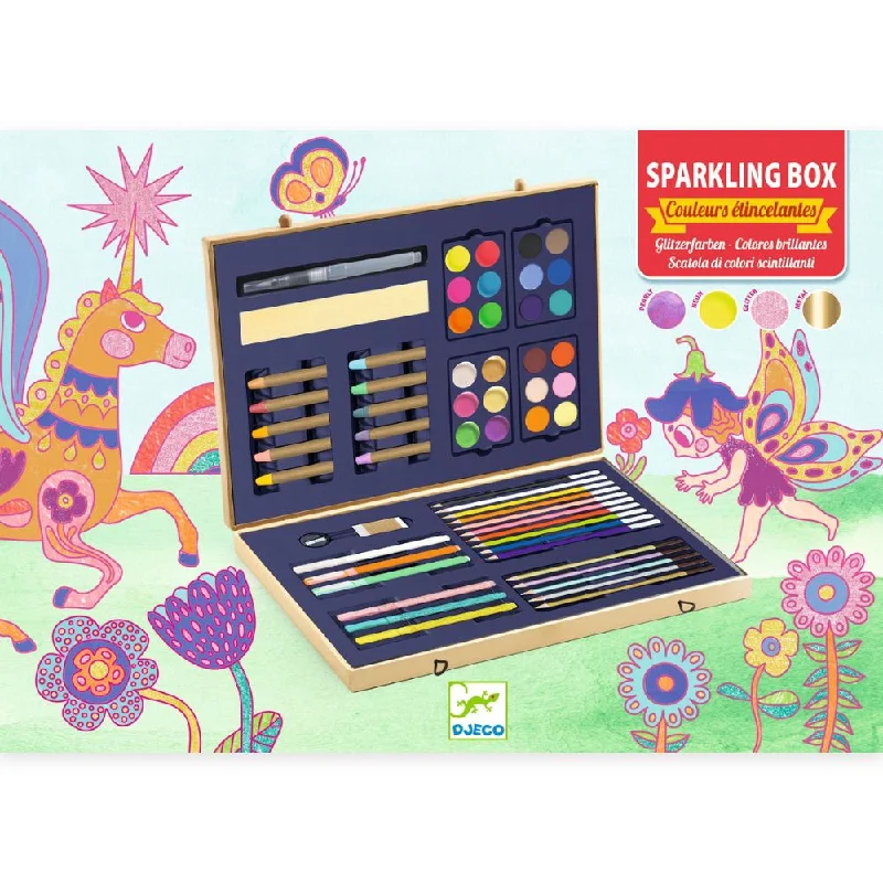 Djeco Sparkling Box Of Colours - Colouring Box