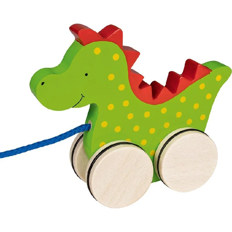 Goki Toys Pull-Along Animals - Dragon Saro