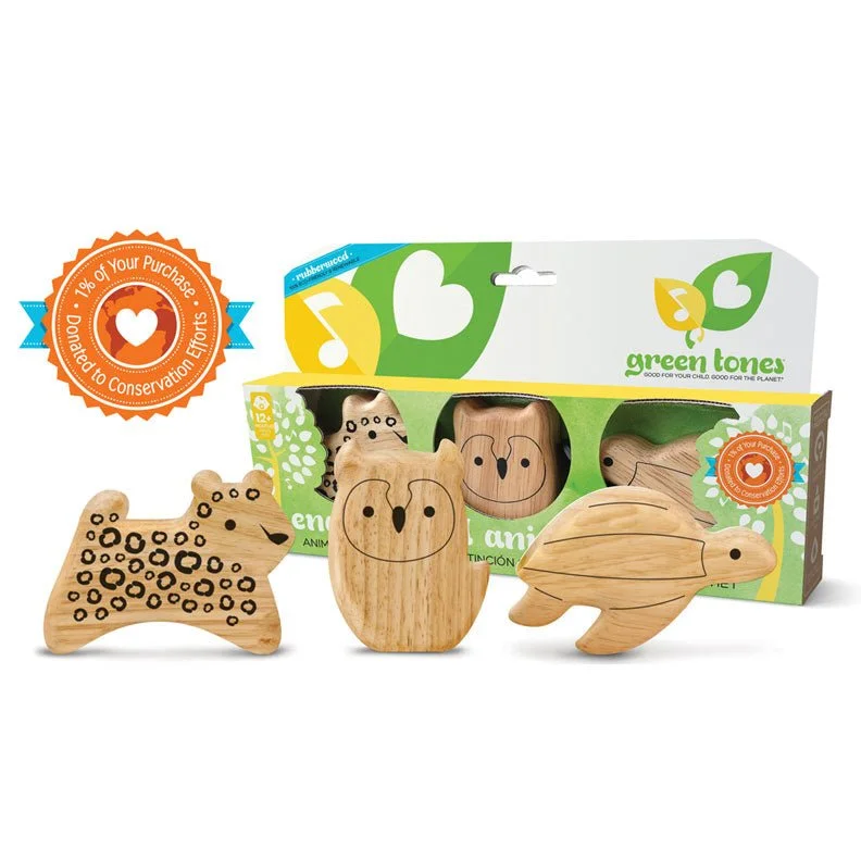 Green Tones Animal Shaker Gift Set