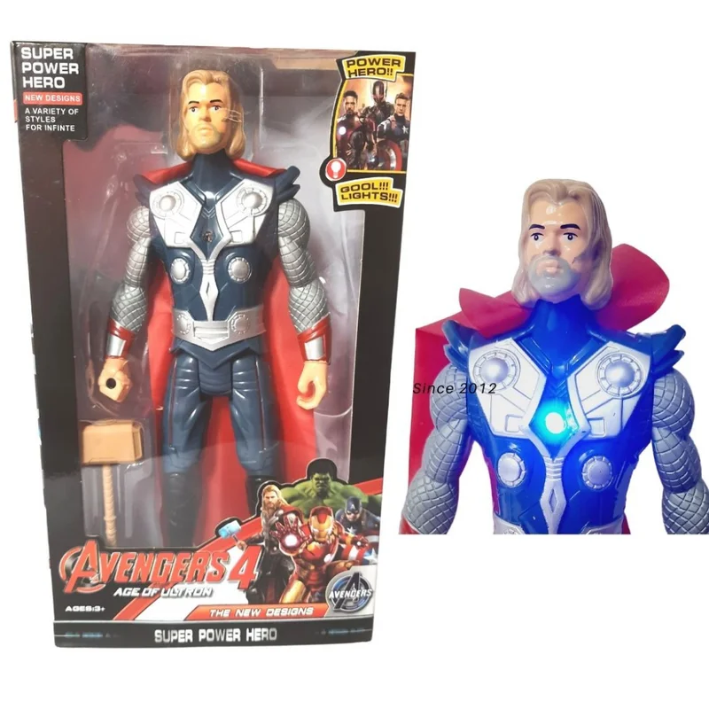 Thor Toy with Light, Thor Hammer, Thor Stormbreaker, Action Figure Toys Set (7 Inch)