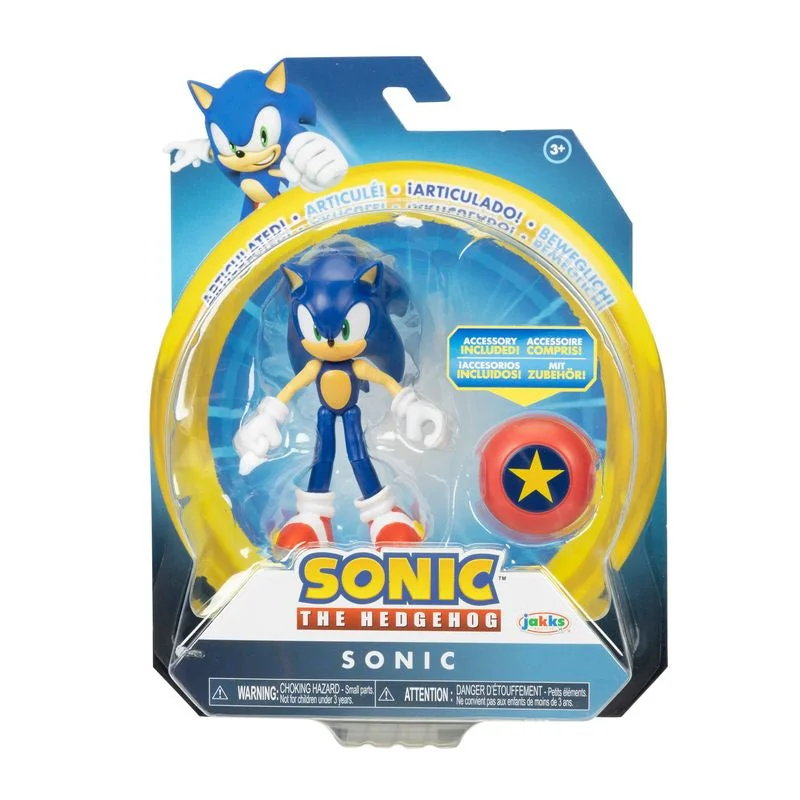 Sonic The Hedgehog 4 Inch Figure - Sonic With Star