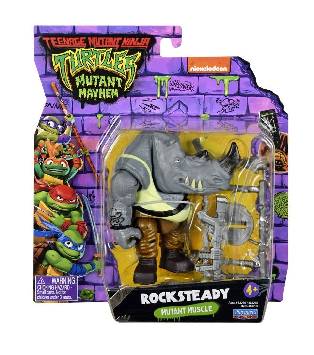 Teenage Mutant Ninja Turtles: Mutant Mayhem Basic Figure - Rocksteady Mutant Muscle