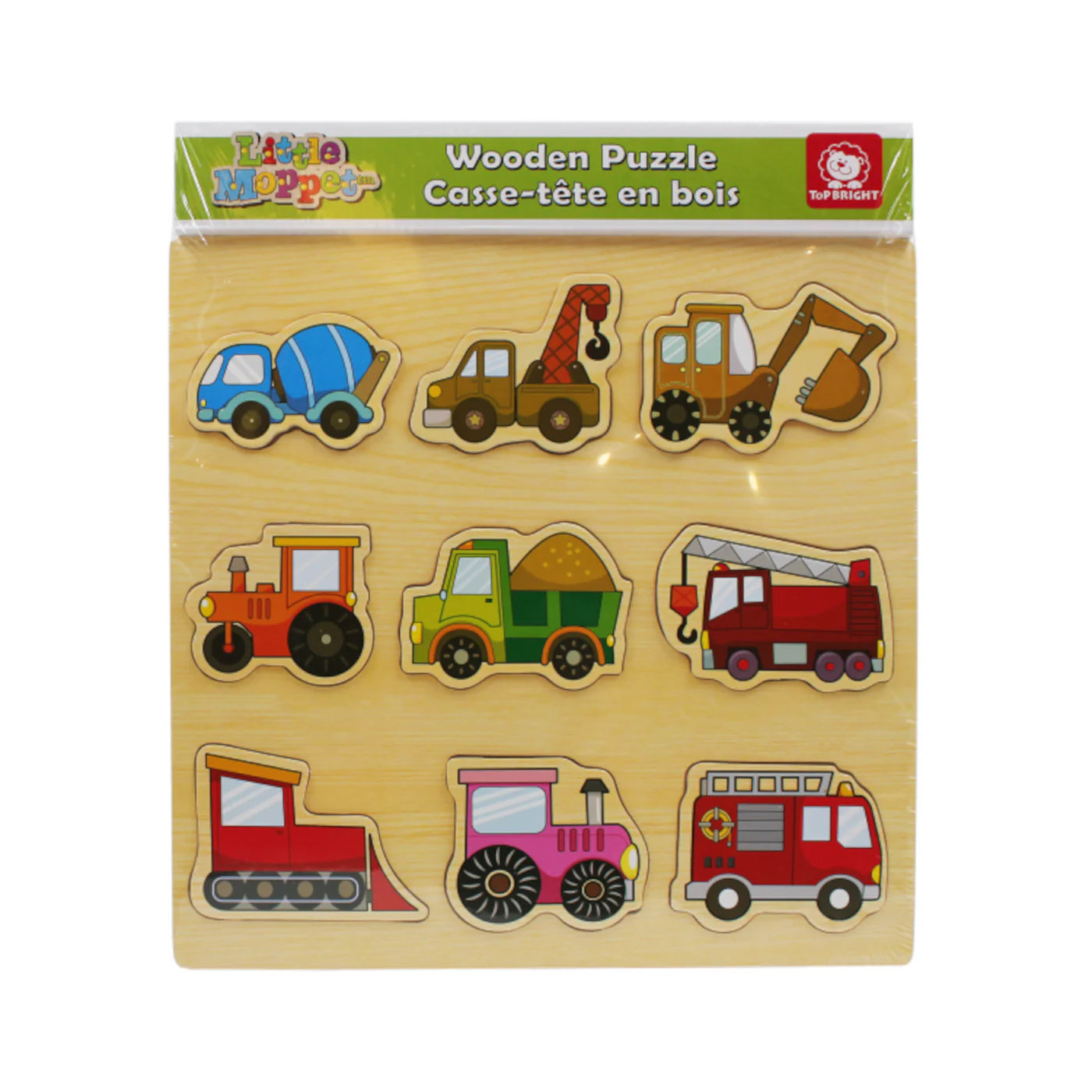 Vehicle 3D Chunky Wooden Puzzle