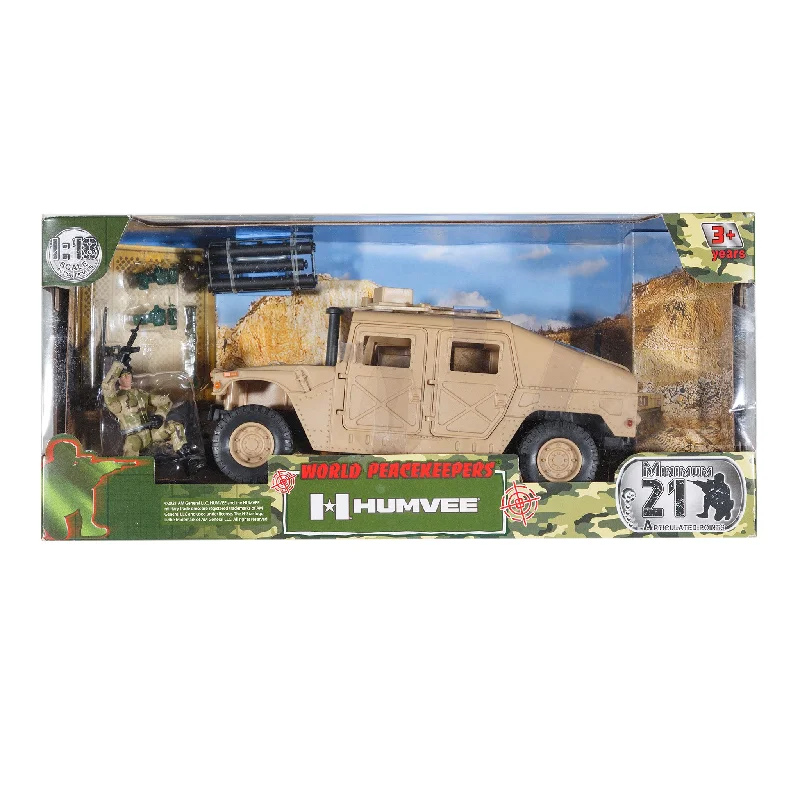 World Peacekeepers 1:18 Humvee Sand Coloured Truck