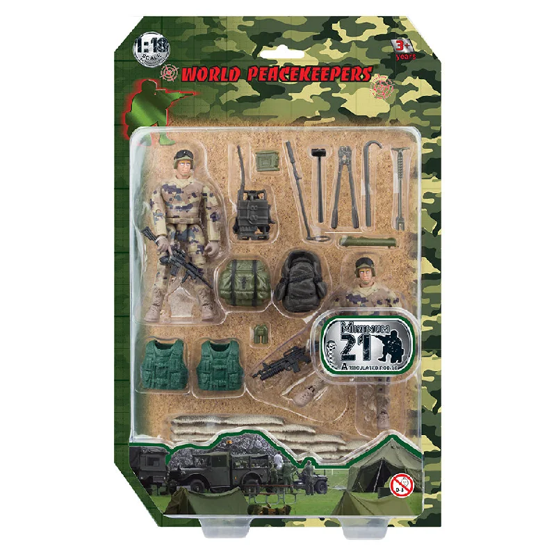 World Peacekeepers 1:18 Military Figure - Desert Marine