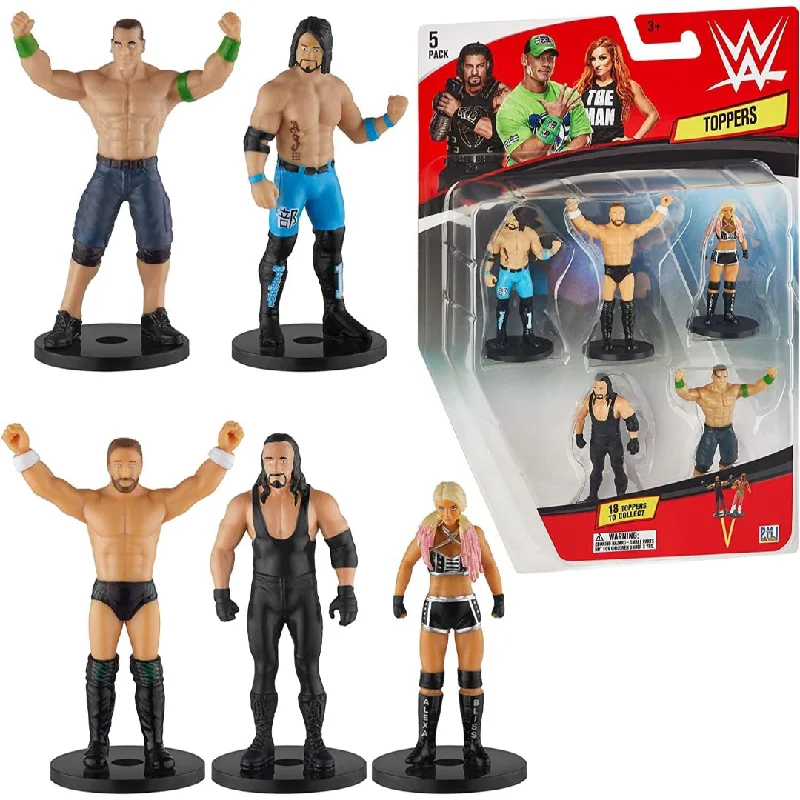 WWE WWE Superstar Pencil Toppers, Set of 5