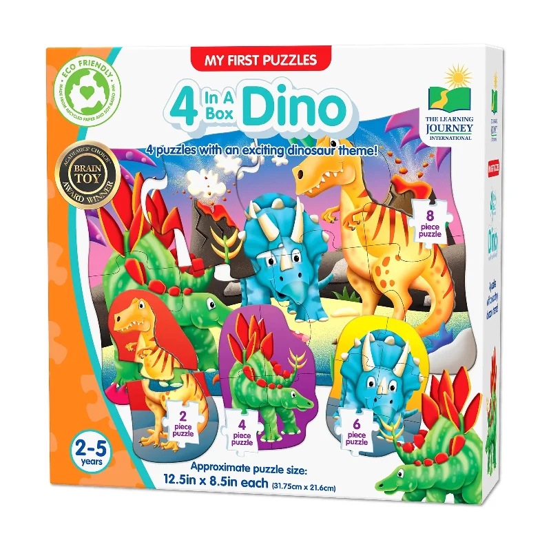 4 In a Box Dino Puzzles