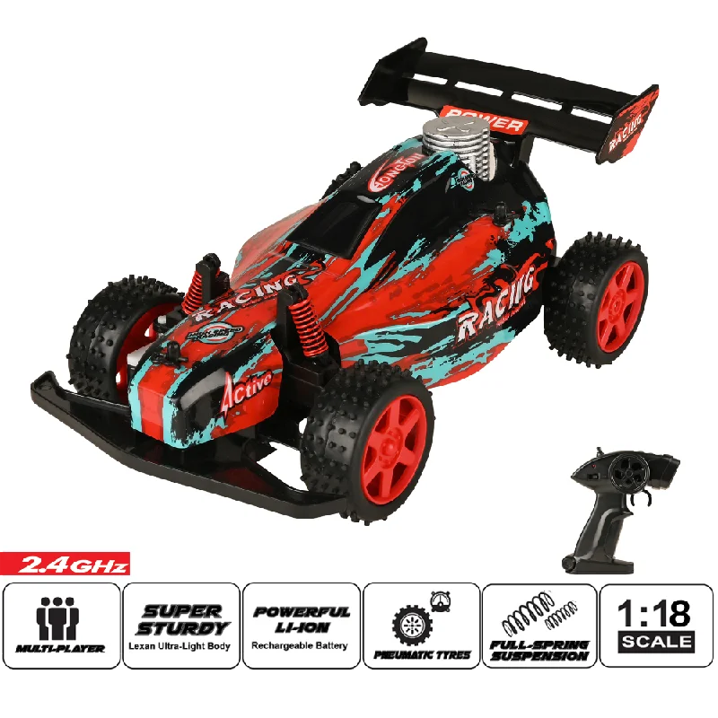 Buggy Alien Racing Car (1:18) Red For Children