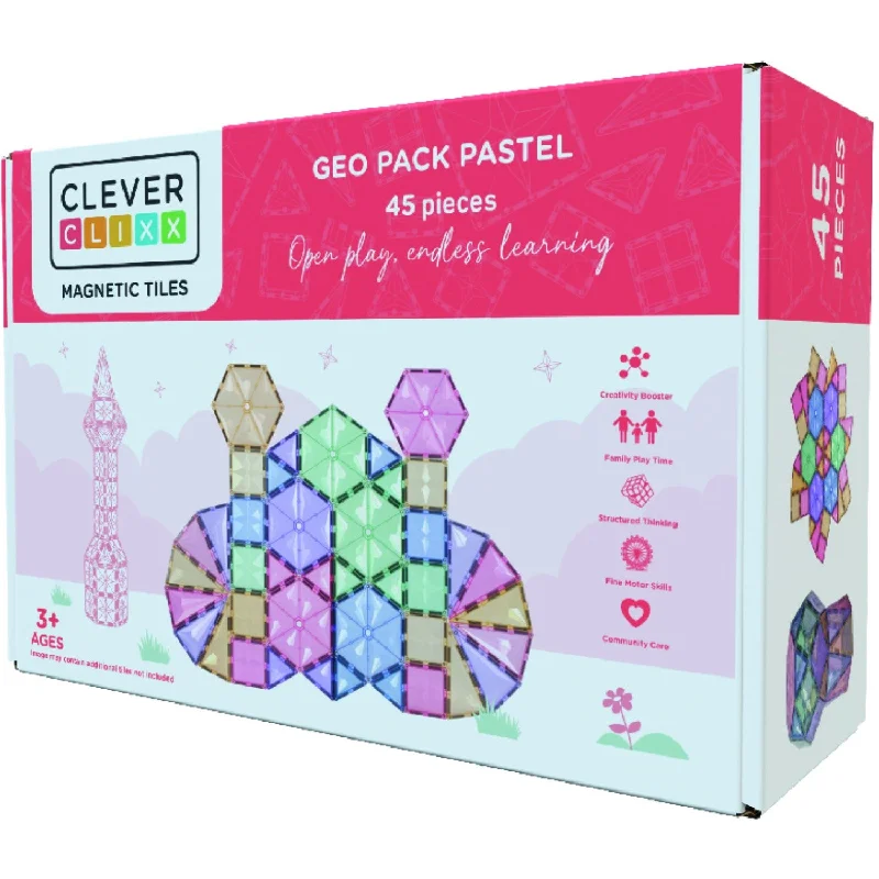 Cleverclixx Pastel Geo Pack Pastel 45 pieces