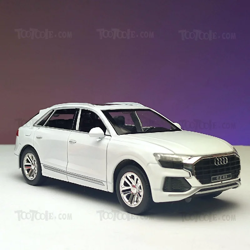 Diecast Audi Q8 Quattro Car Model with Sound Light