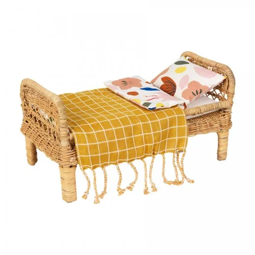 FABELAB - RATTAN DOLL BED & BEDDING SET