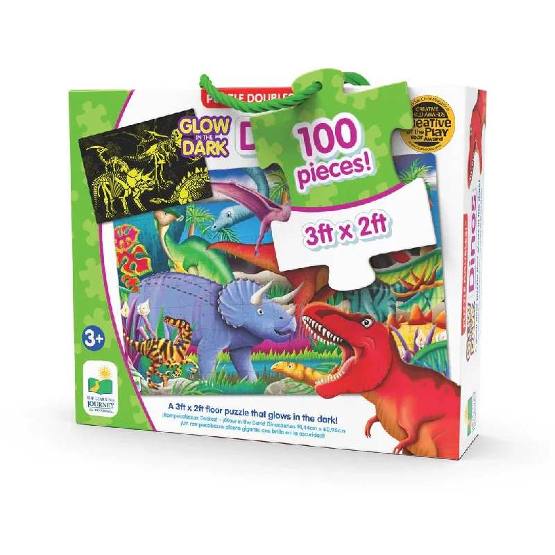 Glow in the Dark Dinos Floor Puzzle 100p