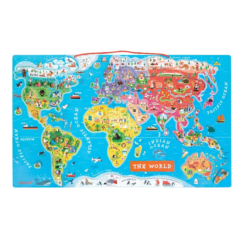 Janod Magnetic World Puzzle