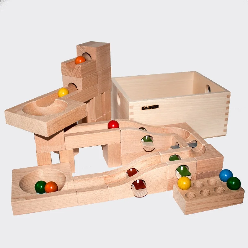 KADEN Marble Run S "Chord Plus" with Beechwood Storage Box (PRE-ORDER LATE OCTOBER ARRIVAL)