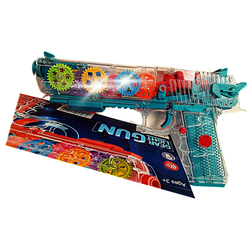 Lightning Gun with Gear, Music, Vibration (Blue)