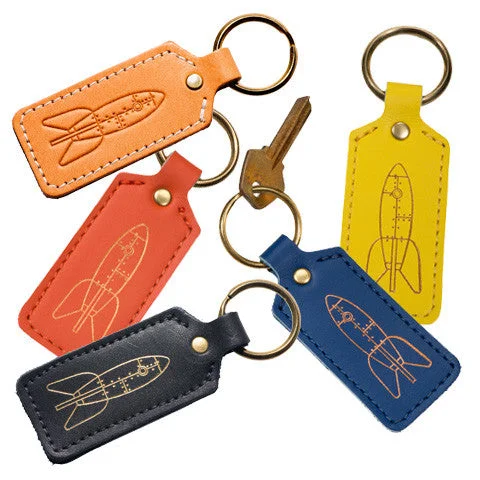 Leather Key Fobs (Rectangular) : Rockets