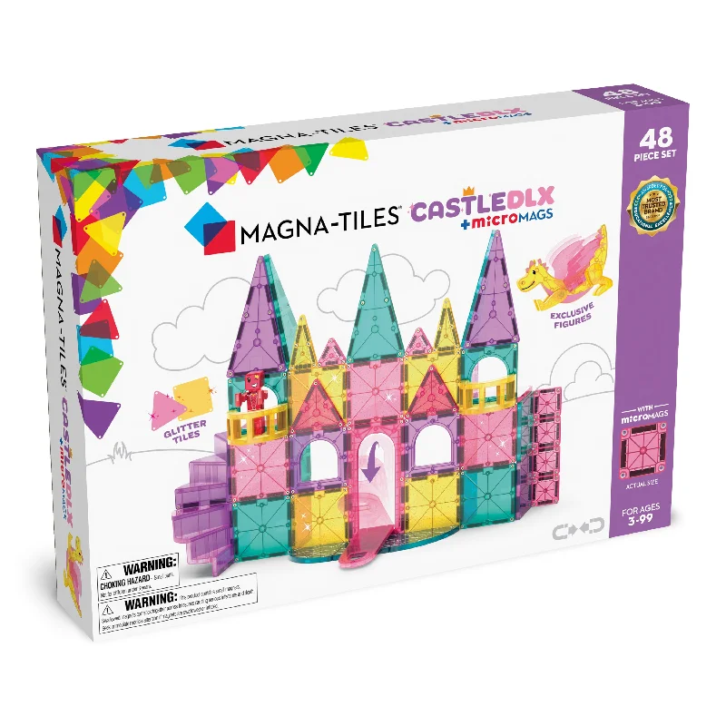 Magna-Tiles Castle DLX + Micromags