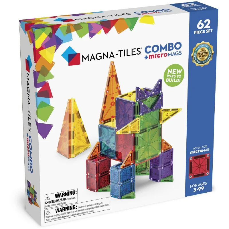 Magna-Tiles® microMAGS Combo 62 pcs