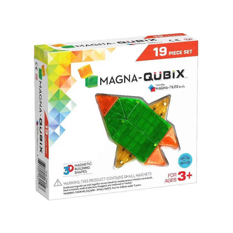 MAGNA-TILES Qubix 19-Piece Set