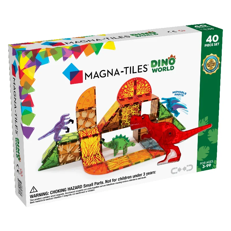 MAGNA-TILES Tiles Dino World 40-Piece Set