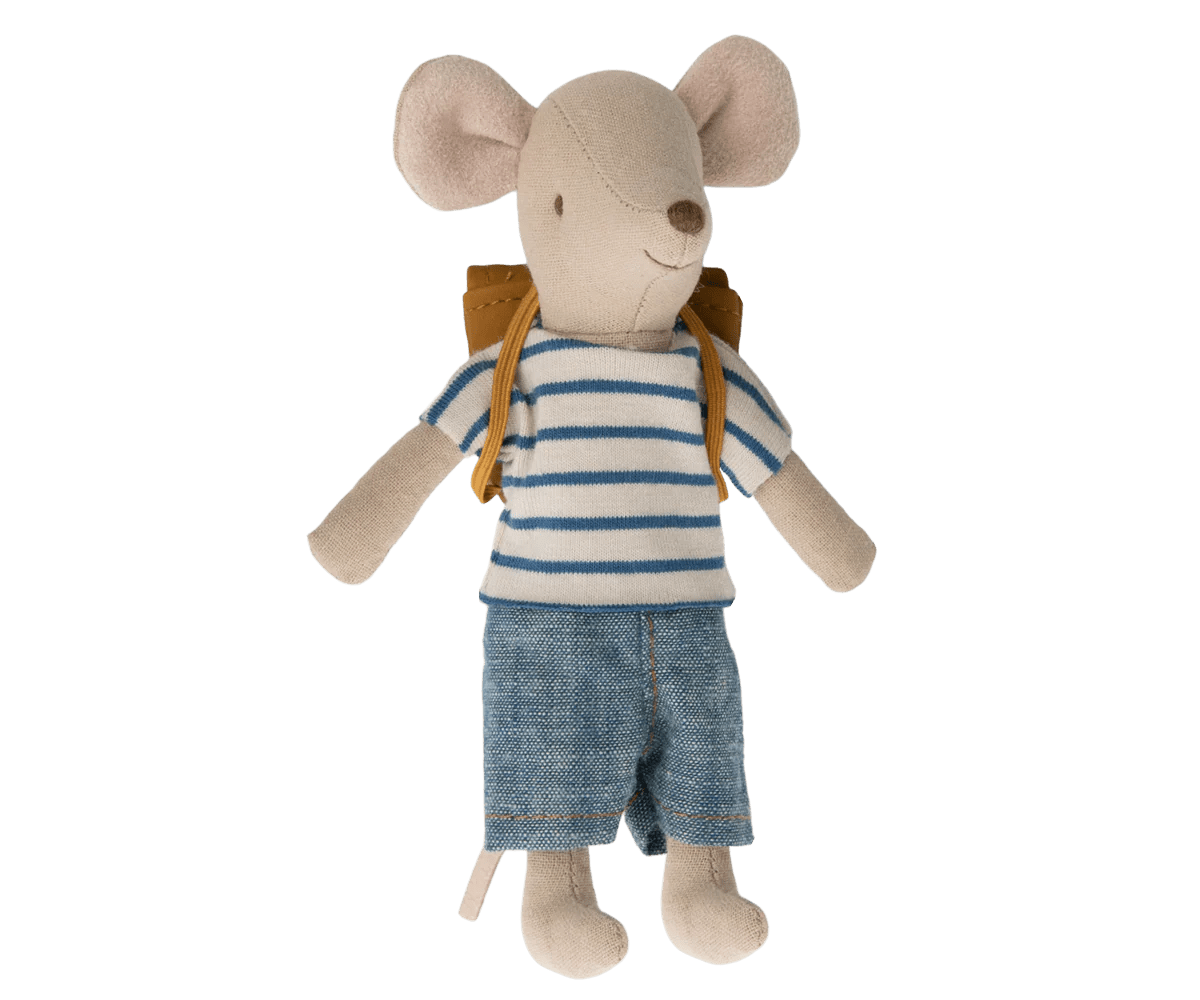 Maileg: Tricycle Mouse, Big Brother with Bag