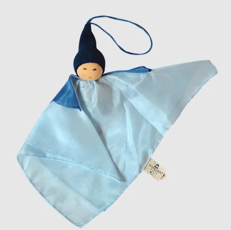 Sale Nanchen Natur Handmade Silk Fairy Doll, Light Blue/Navy