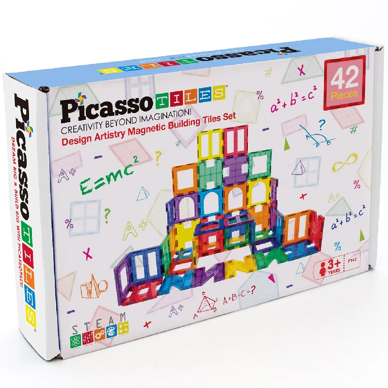 Picasso Tiles Picasso Tiles Artistry Magnetic Tiles set 42pcs