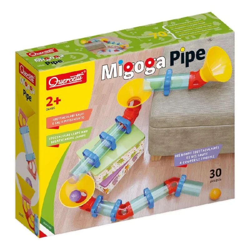 Quercetti - Migoga Pipe Marble Run for Toddlers