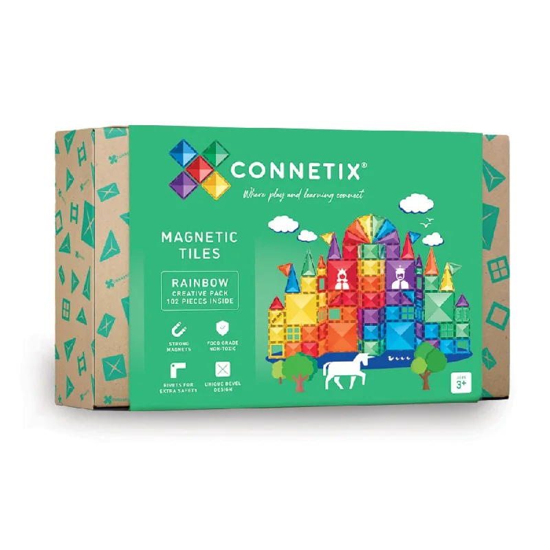 Rainbow Creative Pack 102 Piece | Connetix Tiles