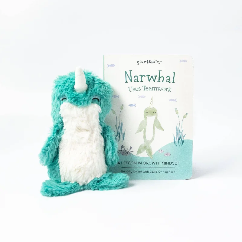 Slumberkins Narwhal & Narwhal Lesson Book Mini Set - Growth Mindset