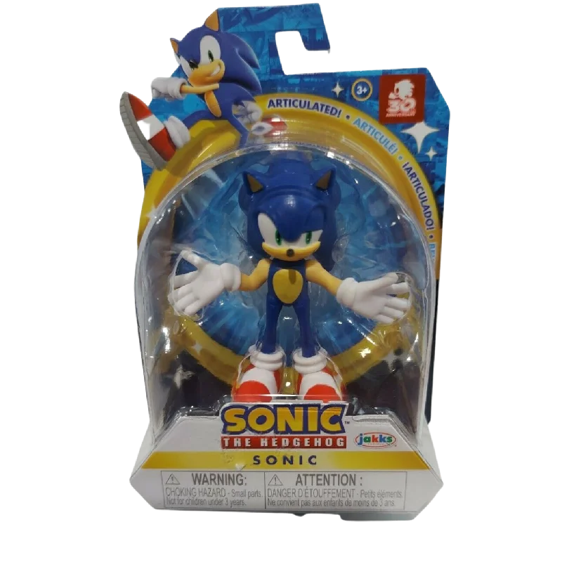 Sonic the Hedgehog SONIC Articulated Figure 2.5" 30th Anniversary Jakks NEW