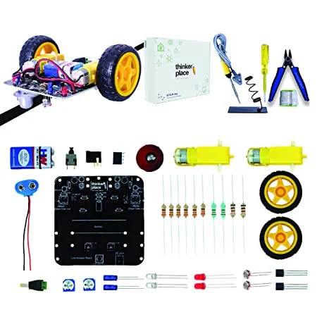 STEM Line Follower DIY Robotics Kit - Science Kit  (with Toolkit)