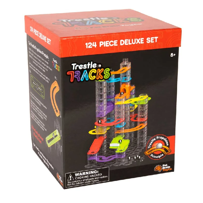 Fat Brain Trestle Tracks Deluxe Set - 124 Pieces