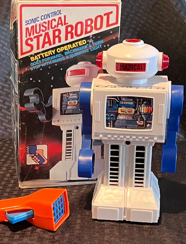 Vintage Hong Kong Sonic Control Musical Star Robot