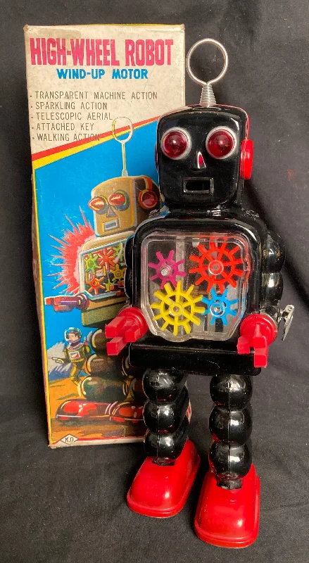 Vintage KO Yoshiya Japan High Wheel Robot