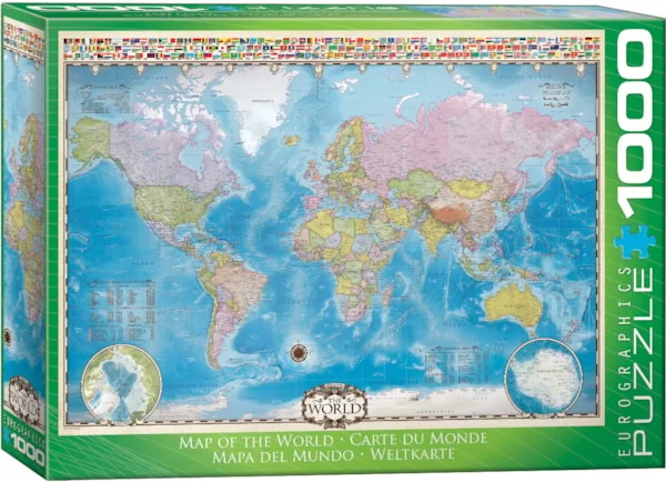 Map of the World 1000pc - EuroGraphics Puzzle