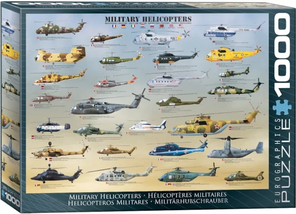 Military Helicopters 1000pc - EuroGraphics Puzzle