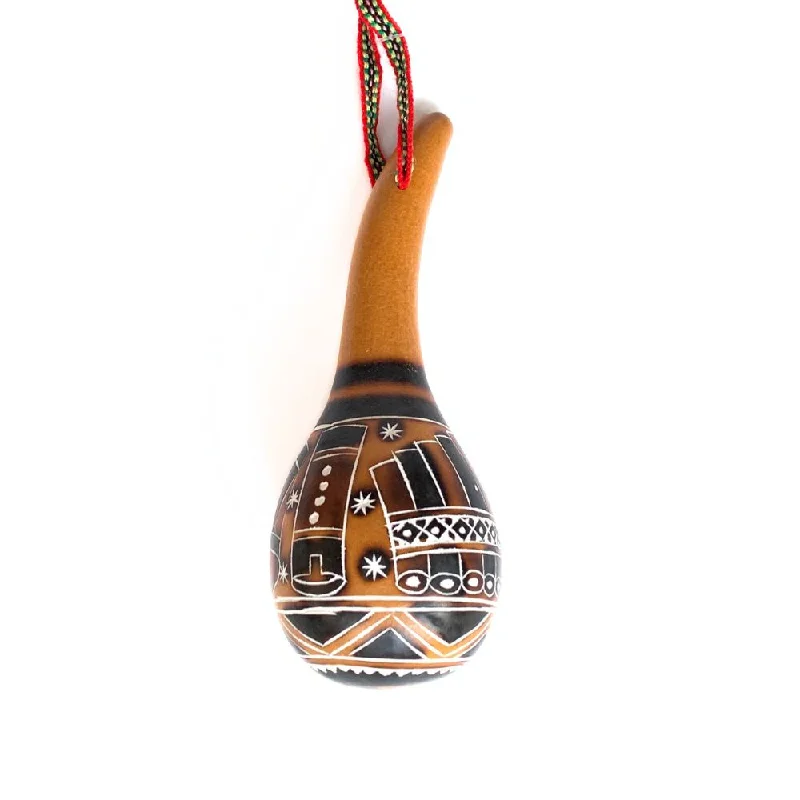 Hand-carved Gourd Maraca