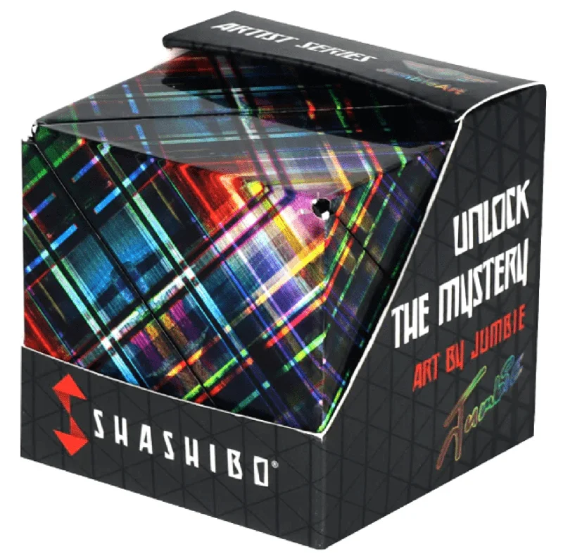 Shashibo Jumbie Artist Shape Shifting Box - Disco Plaid